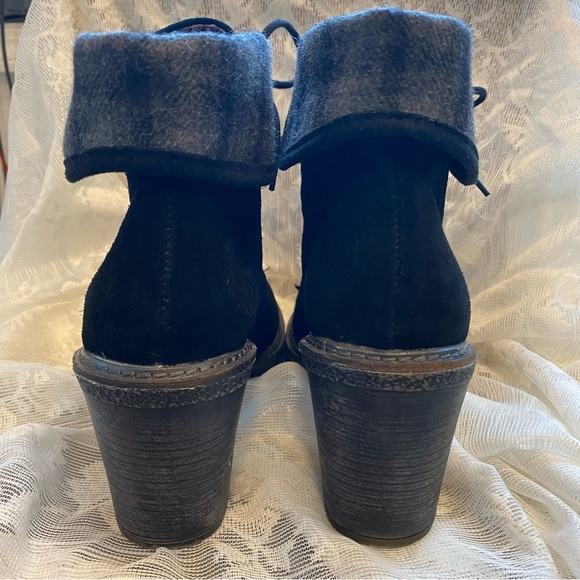 White Mountain Fall Black Suede Leather Booties w/ 3.5”Heel - size 8 - Picture 2 of 16